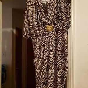 Zebra dressy dress